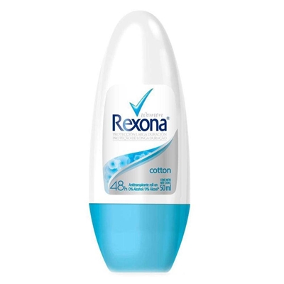 Desodorante Roll-On Rexona Cotton Feminino 50ml