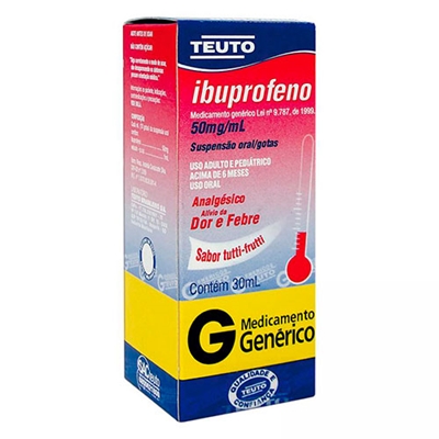 Ibuprofeno 50mg/ml Suspensão Oral