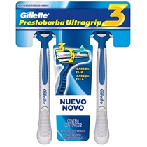 Barbeador Gillette Prestobarba Ultragrip 3 Display Com 2 Unidades ...