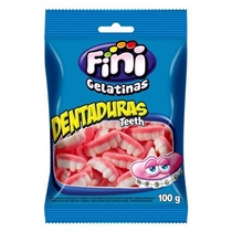 Bala de Gelatina Fini Dentadura 100g