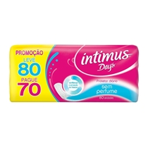 Protetor Diário Intimus Days com 80 Sem Perfume