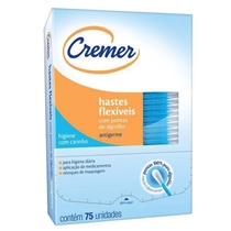 Hastes Flexíveis Cremer com 75 Unidades