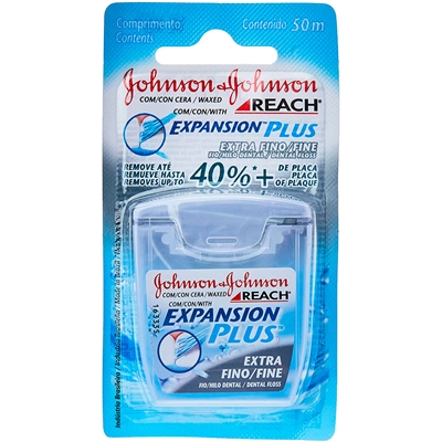 Fio Dental Johnson & Johnson Reach Extra Fino 50m