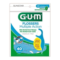 Flossers Múltipla Ação Gum Sabor Menta 40 Unidades