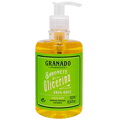 Sabonete Líquido Glicerina Erva Doce Granado 300ml