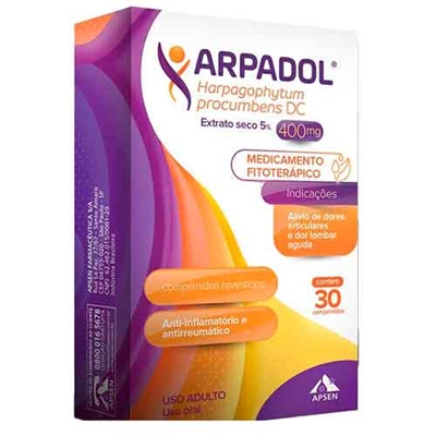 Arpadol 400mg 30 Comprimidos Revestidos