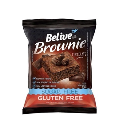 Brownie Belive Chocolate Zero Açúcar 40g