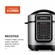 Panela De Pressão Elétrica Mondial Digital Master Cooker 3L Preto E Inox - PE-40