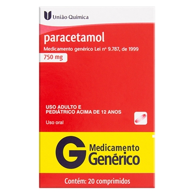 Paracetamol 750 Mg 20 Comprimidos | Bemol Farma