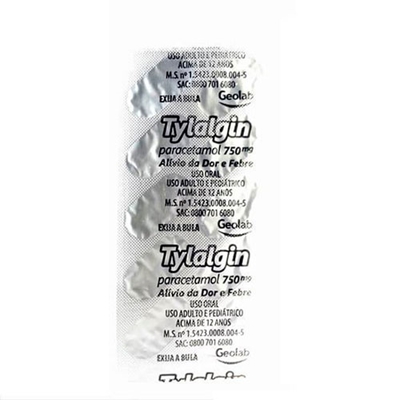 Tylalgin 750mg Blíster  10 Comprimidos