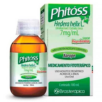 Phitóss 7mg/mL Xarope Fr 100mL  Hedera Helix L. Brasterapica Outros