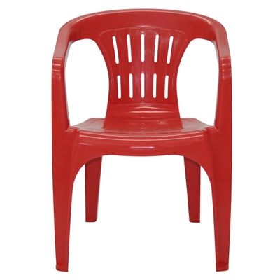 Cadeira De Plástico Com Braços Tramontina Atalaia 92210/040 Vermelha