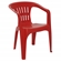 Cadeira De Plástico Com Braços Tramontina Atalaia 92210/040 Vermelha