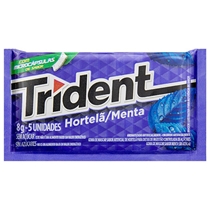 Chiclete Trident Sabor Hortelã 5 Unidades 8g