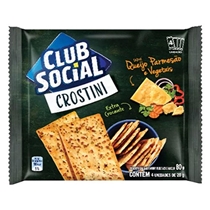 Bolacha Salgada Club Social Crostini Queijo E Vegetais 20g