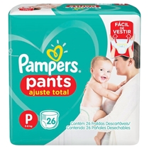 Fralda Pampers Pants Ajuste Total Tamanho P 26 Unidades