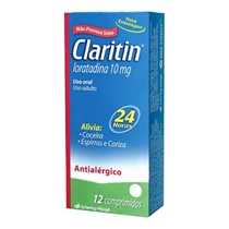 Claritin 10mg 12 Comprimidos  Merck Sharp