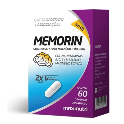 Memorin Fósforo Vit 60 Cápsulas Maxinutri