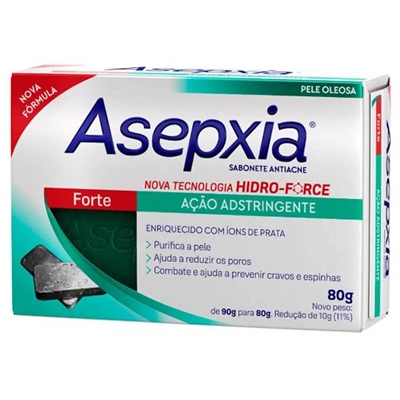 Sabonete Genomma Asepxia Fórmula Forte 80g