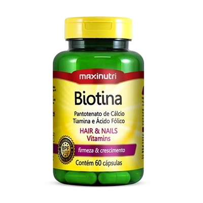 Biotina Plus+Vitaminas - 60 Cápsulas Maxinutri