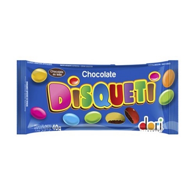 Confeito Disqueti Chocolate 40g