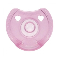 Chupeta Kuka Silicone Soft Comfort Bico Redondo 1 Rosa