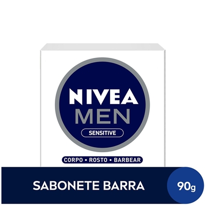 Sabonete Em Barra Nivea Men Sensitive 3 em 1 90g