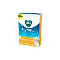 Vick  Pyrena 500mg 5 Envelopes Sabor Mel e Limão