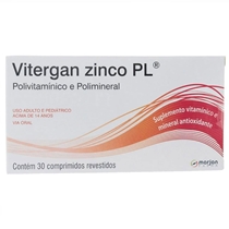 Vitergan  Zinco PL 30 Comprimidos