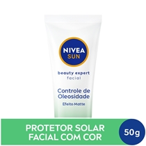 Protetor Solar Nivea Sun Beauty Expert Facial Controle  De Oleosidade Pele Normal À Mista FPS60 50g