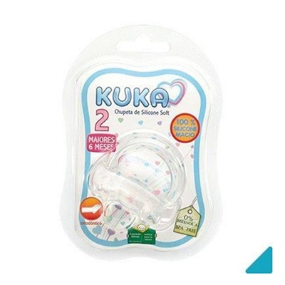 Chupeta Kuka Soft Ortodôntico2 Silicone 1 Unidade