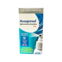Assepmed 1% Solução Dermatológica Spray 50mL