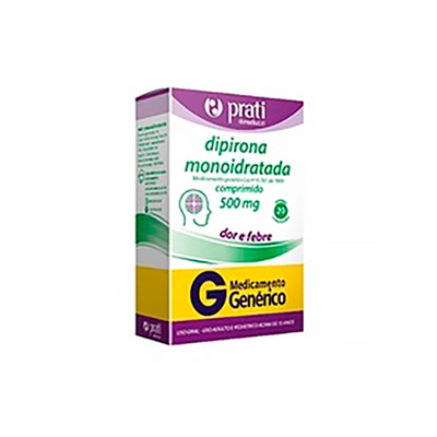 Dipirona Sódica 500mg 20 Comprimidos Prati Donaduzzi