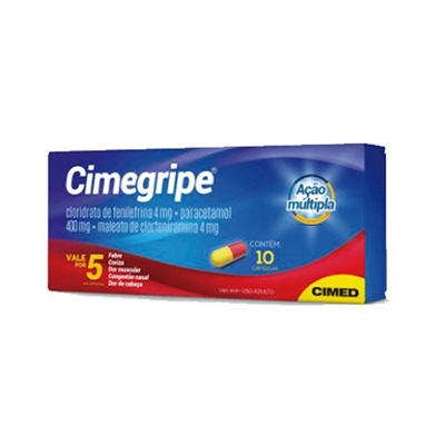 Cimegripe 10 Cápsulas Gelatinosas Dura