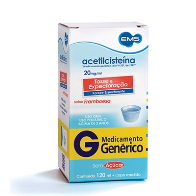 Acetilcisteina  20mg/mL Xarope Infantil  120mL Xarope EMS