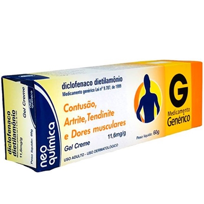 Diclofenaco de Dietilamônio Neo Química Gel 60g