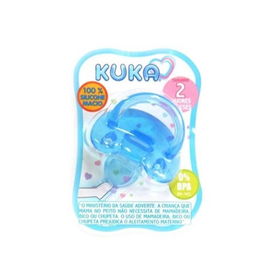 Chupeta Silicone Soft Ortodontica 2 Kuka Azul