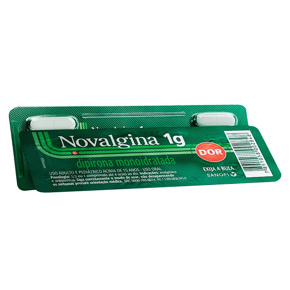 Novalgina 1g 4 Comprimidos | Bemol Farma