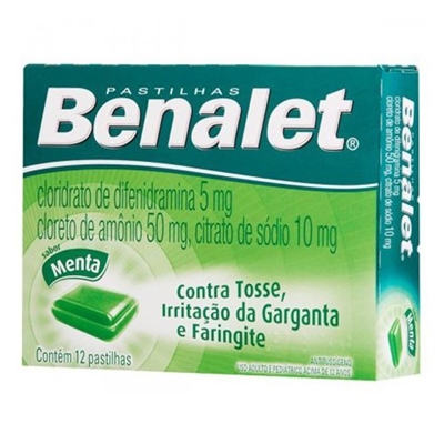 Benalet 12 Pastilhas Sabor Menta