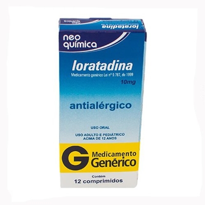 Loratadina 10mg 12 Comprimidos Neo Química