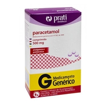 Paracetamol 500mg 20 Comprimidos Prati Donaduzzi