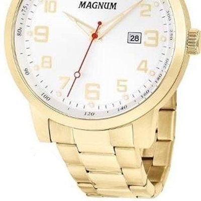 Relógio Masculino Magnum Analógico MA32229H - Dourado - Shoploko - Por  você, para você