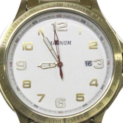 Relógio Magnum Masculino Analógico Prata/Dourado MA32890S