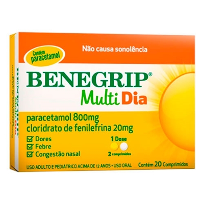 Benegrip Multi Dia 20 Comprimidos  Cosmed