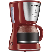 Cafeteira Elétrica Mondial Dolce Arome Inox, Jarra de Vidro, 127V,  60Hz, Capacidade 32 Xícaras, Vermelha - C-32