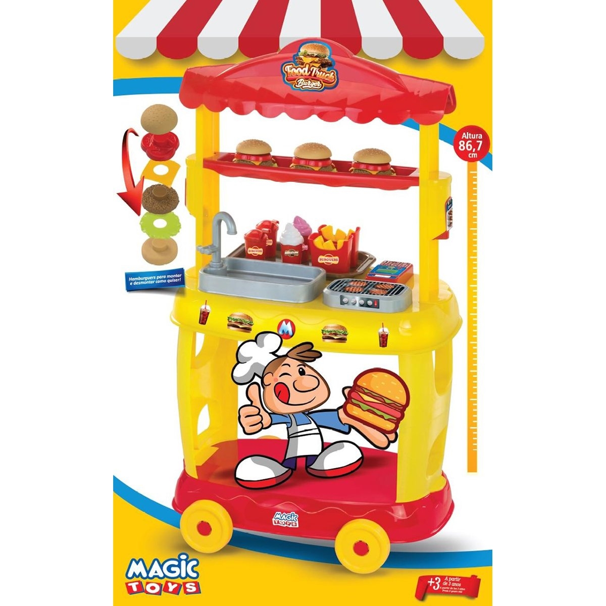 Brinquedo Trator truck Infantil Super Magic Toys - Loja Zuza