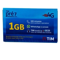 Microchip TIM 3G Pré - DDD 48 SC - Chip de Celular - Magazine Luiza