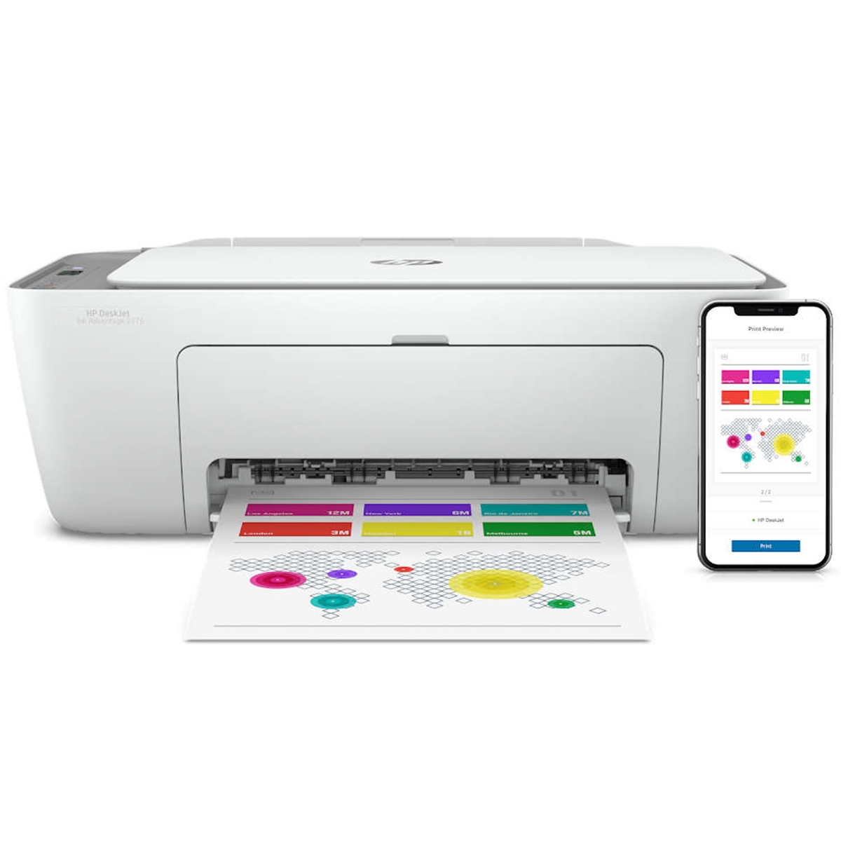 Impressora Multifuncional HP Deskjet Ink Advantage 2776 - Impressora