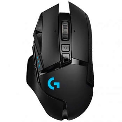 Mouse Gamer Sem Fio Logitech RGB até 25.600dpi 11 Botões Programáveis Preto G502