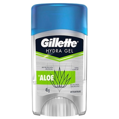 Desodorante Gel Antitranspirante Gillette Hydra Gel Aloe 45g